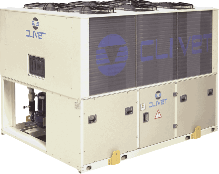 Large air cooled fluid chiller clivet