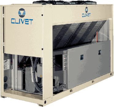 Large air cooled fluid chiller clivet