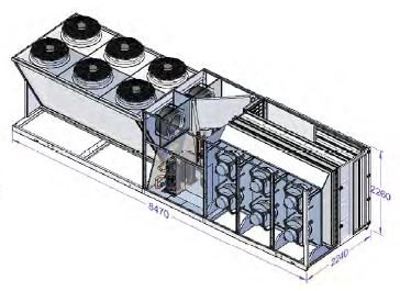 Typical Clivet large packaged AC system